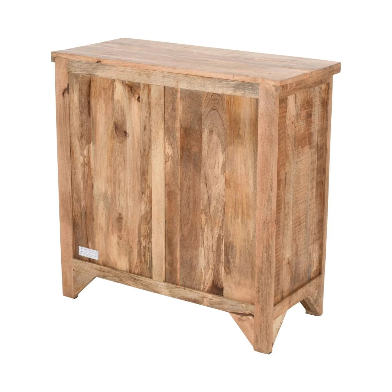 2 Drawer Mango Wood Cabinet Console, Rustic Brown B677