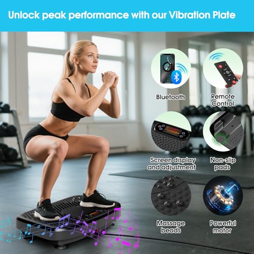Whole Body Vibration Plate Exercise Machine with Resistance Bands R2999