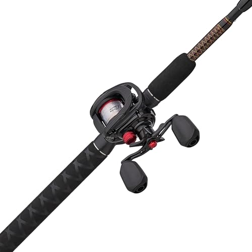 Low Profile Baitcast Reel and Fishing Rod Combo J584059