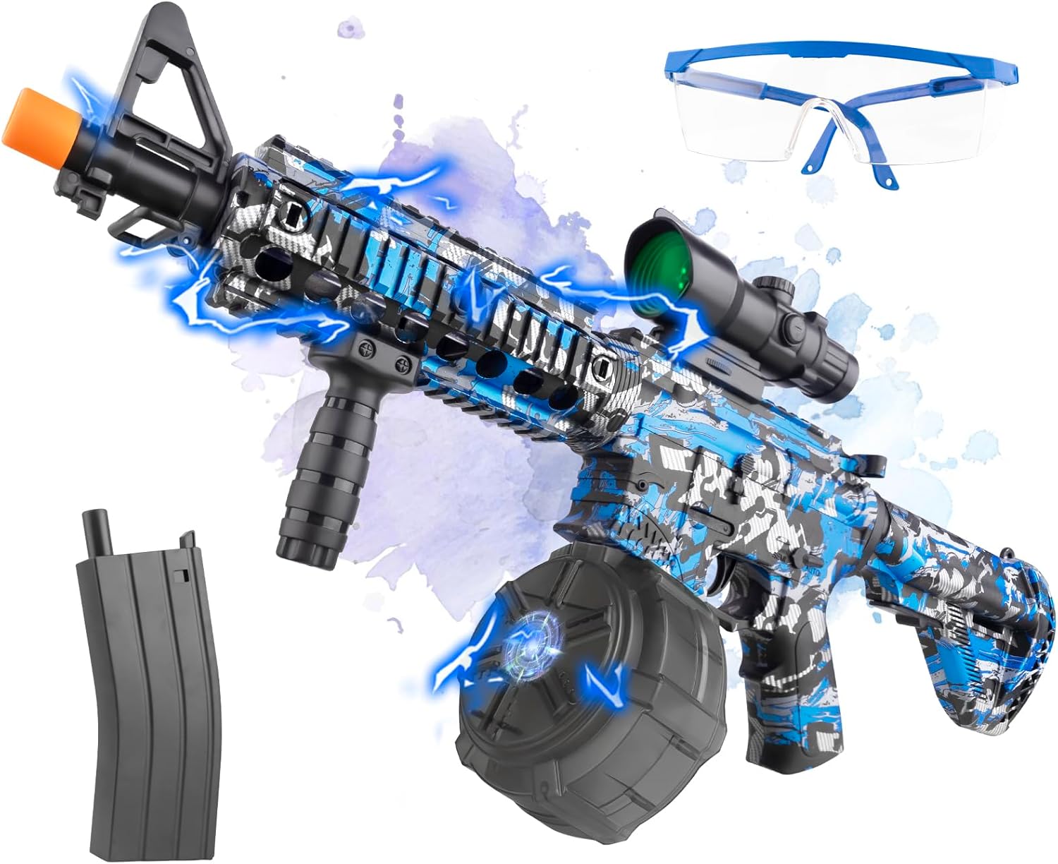 Blue Electric Gel Ball Blaster with Goggles H8187