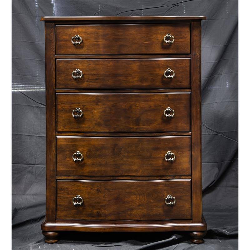 5 Drawer Chest in Brown Cherry Z734753