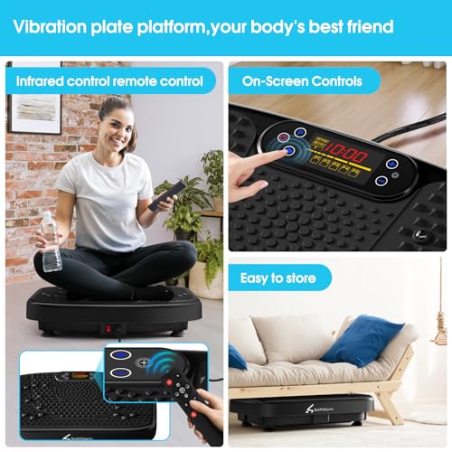 Whole Body Vibration Plate Exercise Machine with Resistance Bands R2999