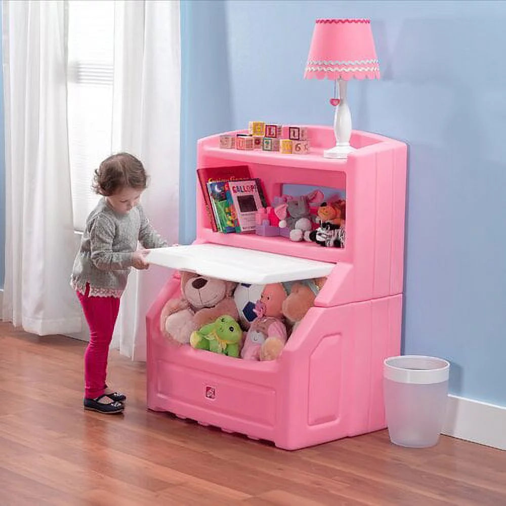 38"H Pink Plastic Toy Organizer K63737