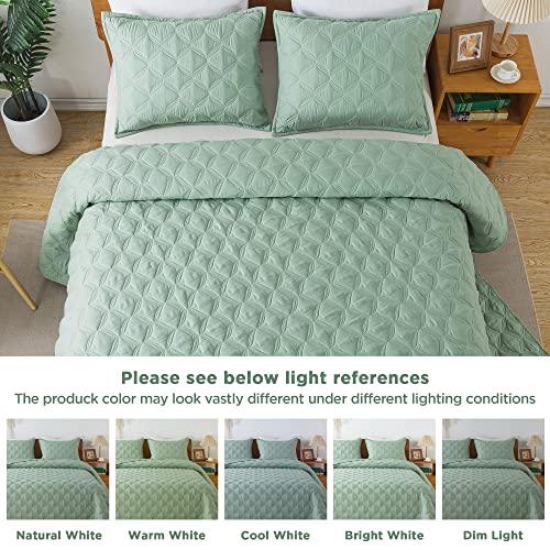 Twin Size Teal Summer Quilt Comforter 2 Pieces M774