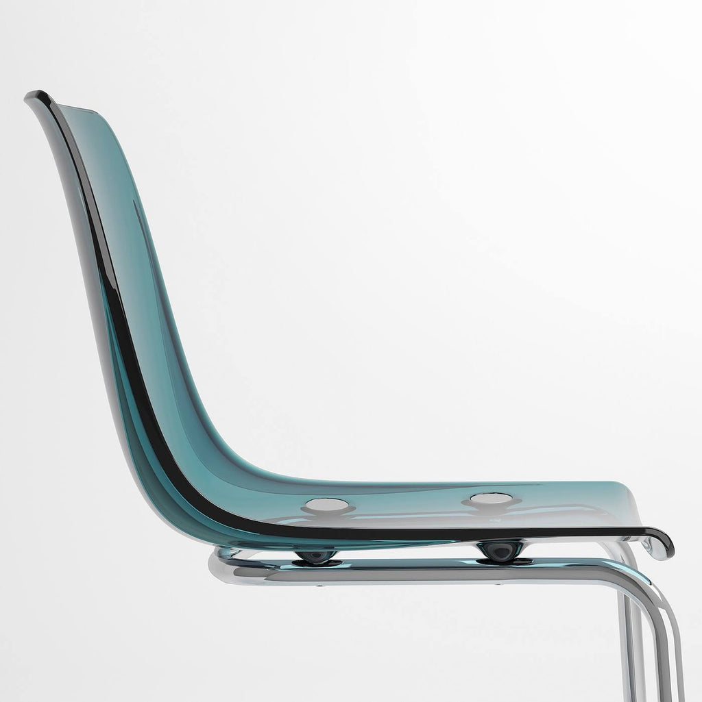 Blue/Chrome Plated Chair G567807