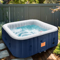 Inflatable Hot Tub with 130pcs Jet, Lockable Cover, Storage Bag D15911