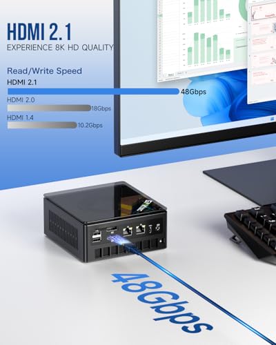AMD Ryzen 7 5825U Mini PC, 16GB RAM, 512GB SSD K6071
