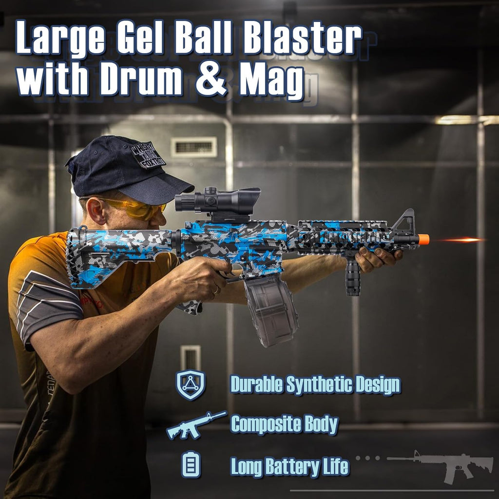 Blue Electric Gel Ball Blaster with Goggles H8187