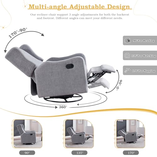 Swivel Rocking Recliner Chair P497