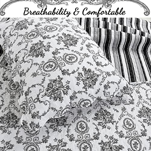 100% Cotton Queen Size Quilt Set W959