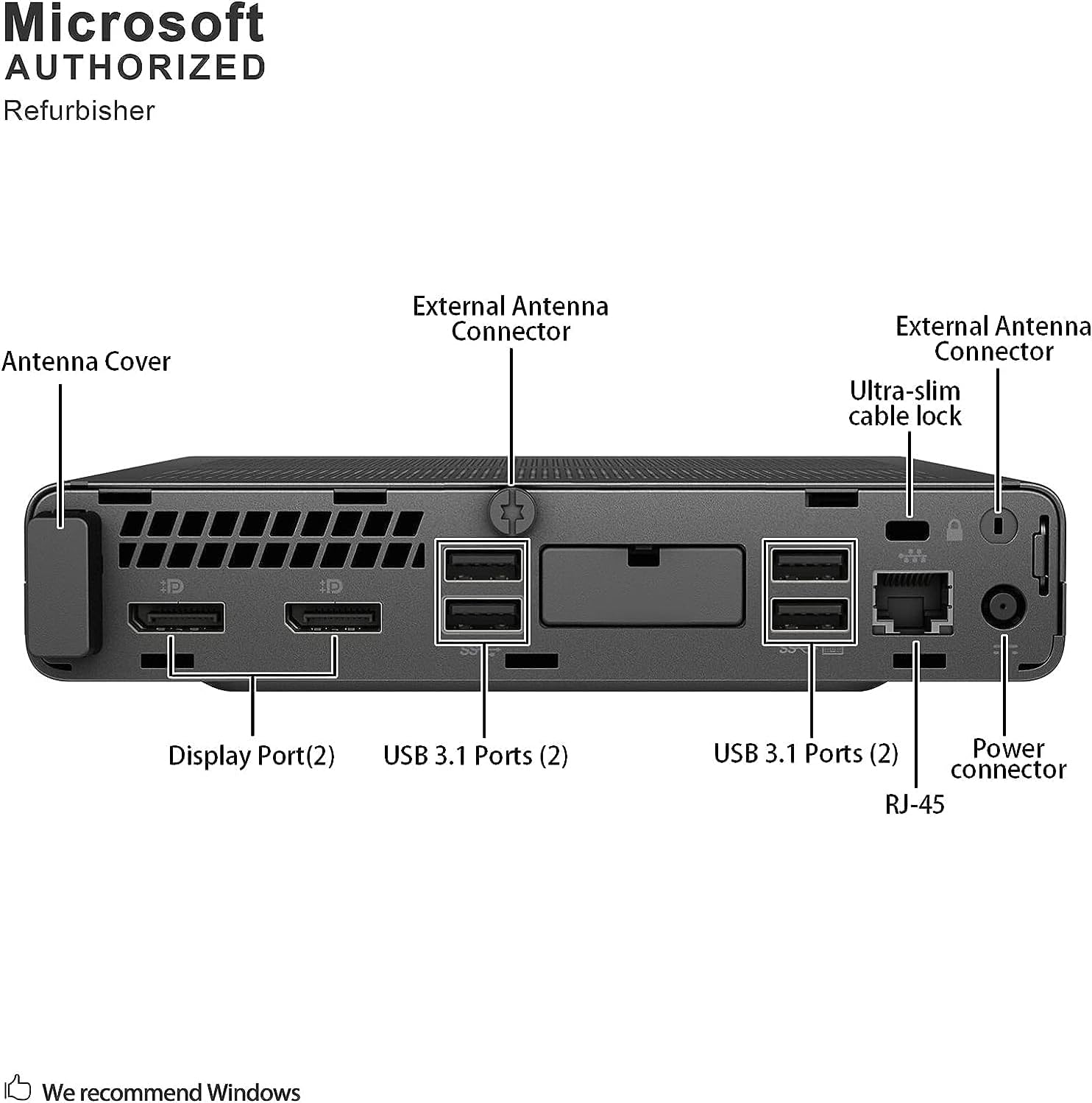 Intel Hexa-Core i5-9500T 16GB DDR4 RAM 256GB NVMe SSD Mini PC I147650