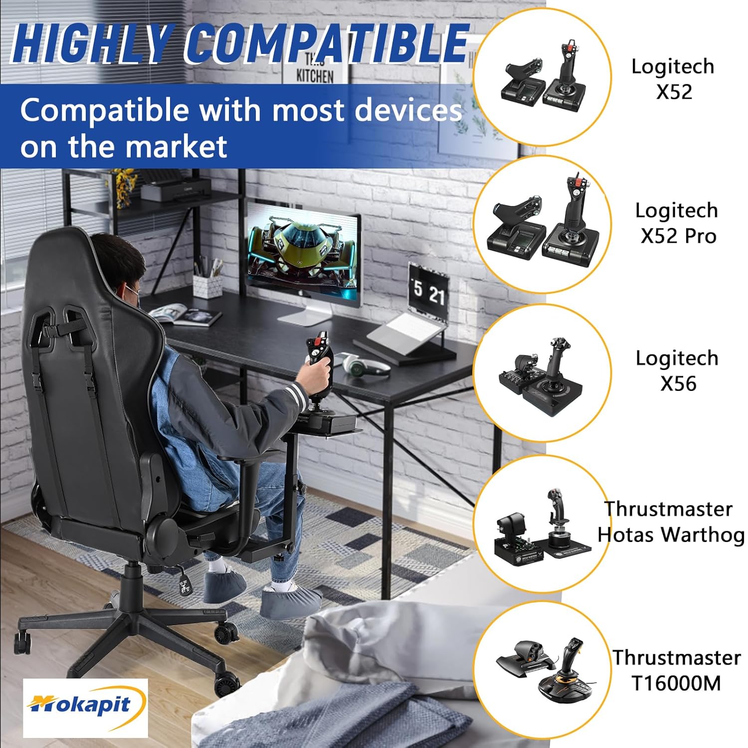 Adjustable Flight Simulator Cockpit Y415638