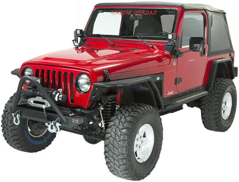 Steel Black Textured Front Bumper for Jeep Wrangler A7907
