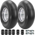 13×4.00-6” Flat-free Solid Tire and Wheel with 3/4 & 5/8 Bearing 1.75"-6" Centered Hub E366310