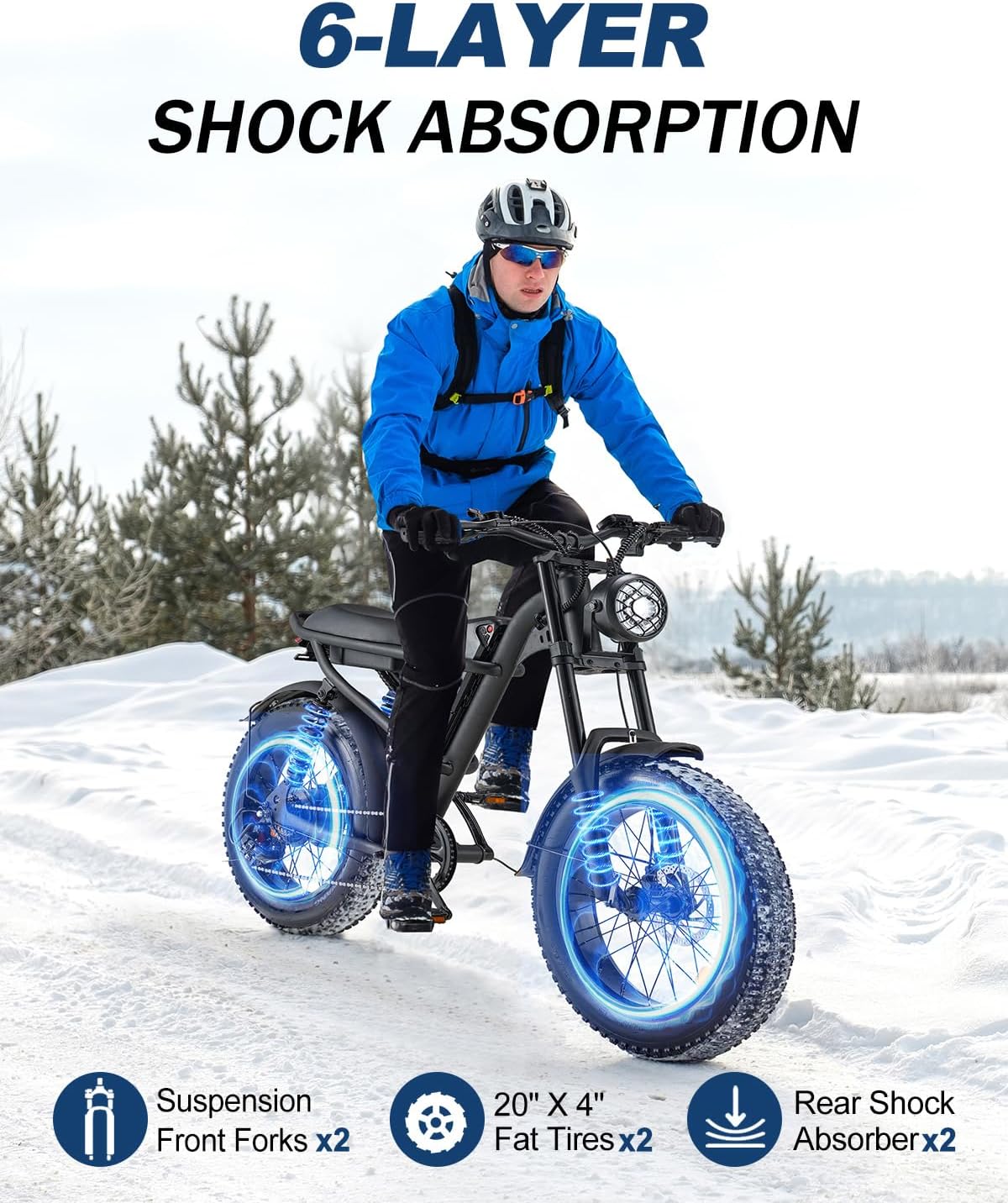 Retro 1500W Electric Bike with 20 Inch Fat Tire R537