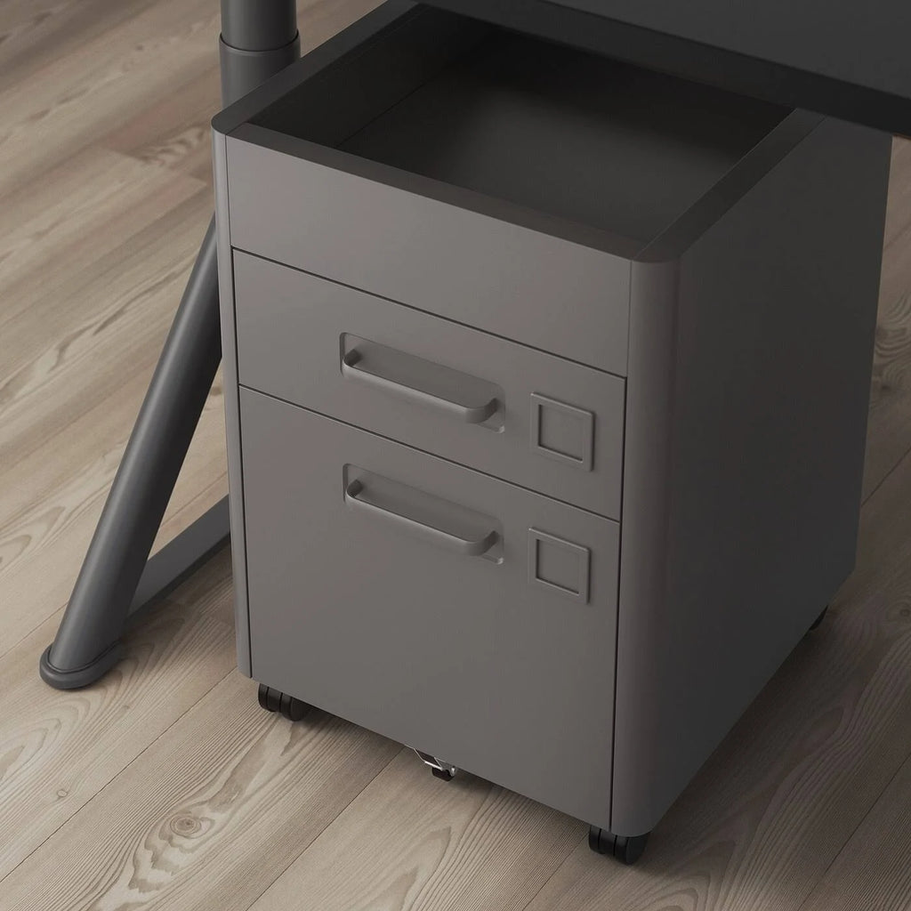 Dark Gray Drawer Unit on Casters X37975