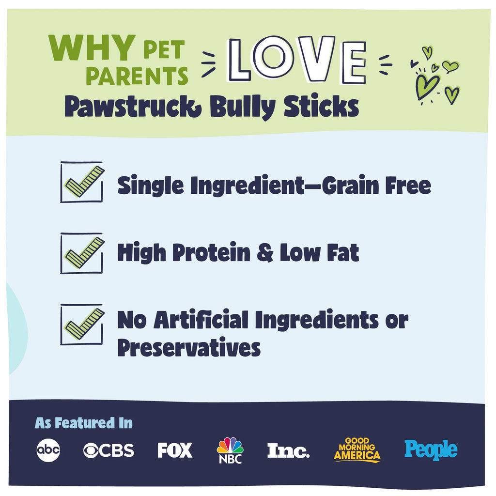 Natural 5-8" Beef Bully Sticks, 8 oz. Bag E78278