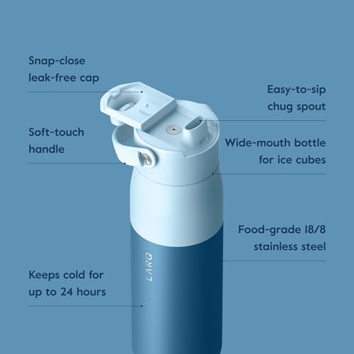 34oz Insulated Stainless Steel Water Bottle with Silicone Handle W60327