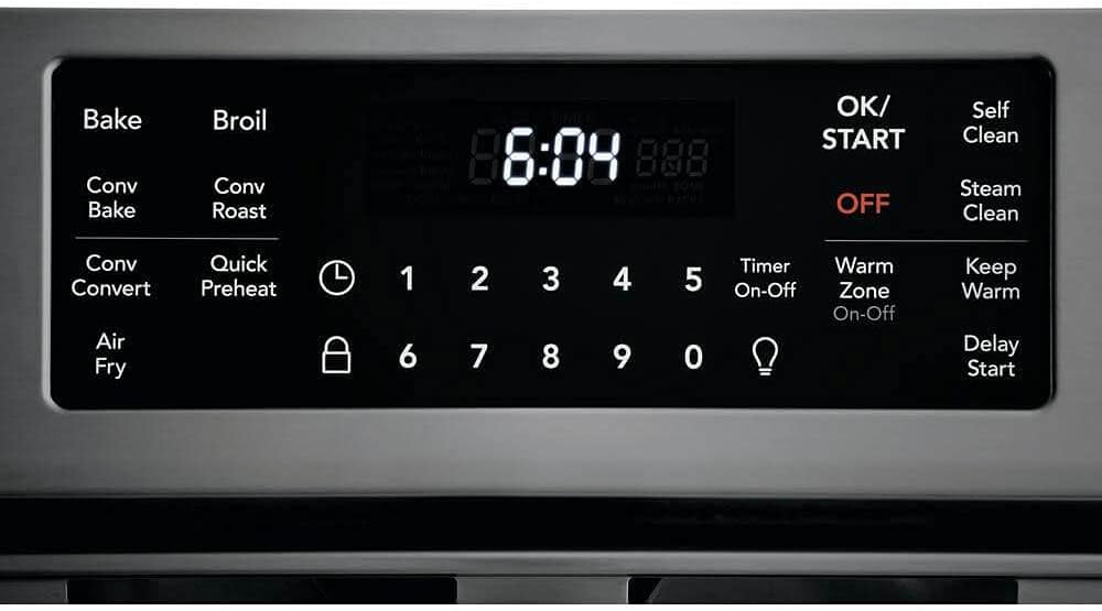30" Electric Range with 5 Elements in Black Stainless Steel F595556
