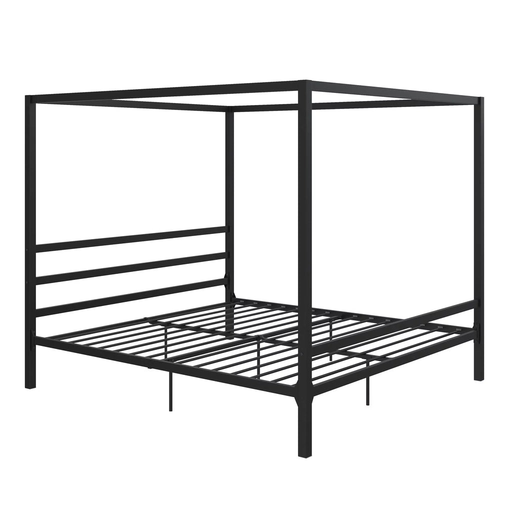 Black King Metal Platform Bed Frame J712770
