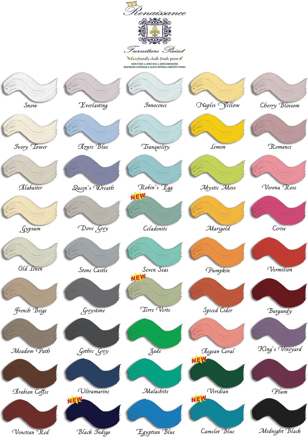 32 Fl Oz Chalk Furniture Paint, Viridian H587