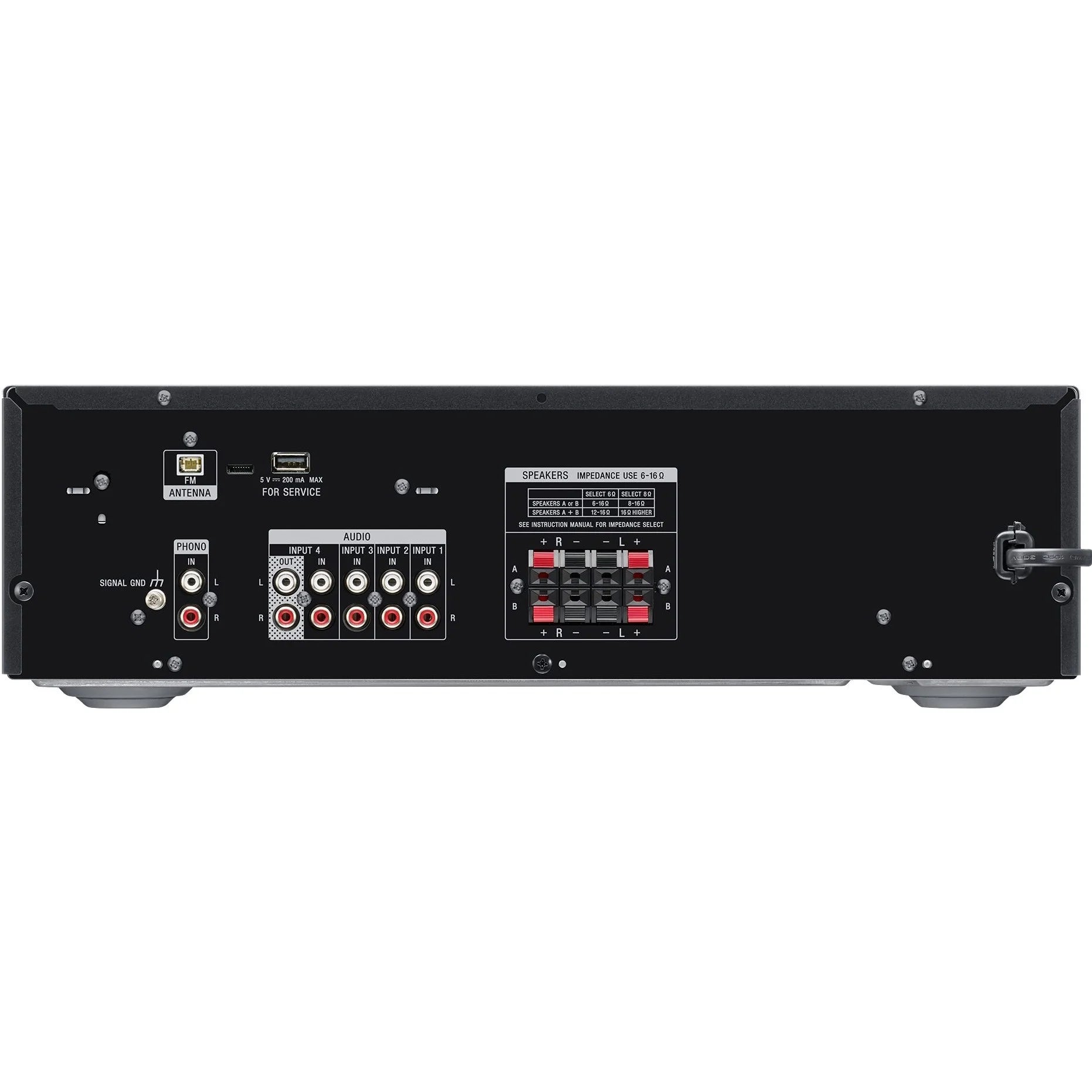 Stereo Receiver with Phono Input and Bluetooth Connectivity V5886