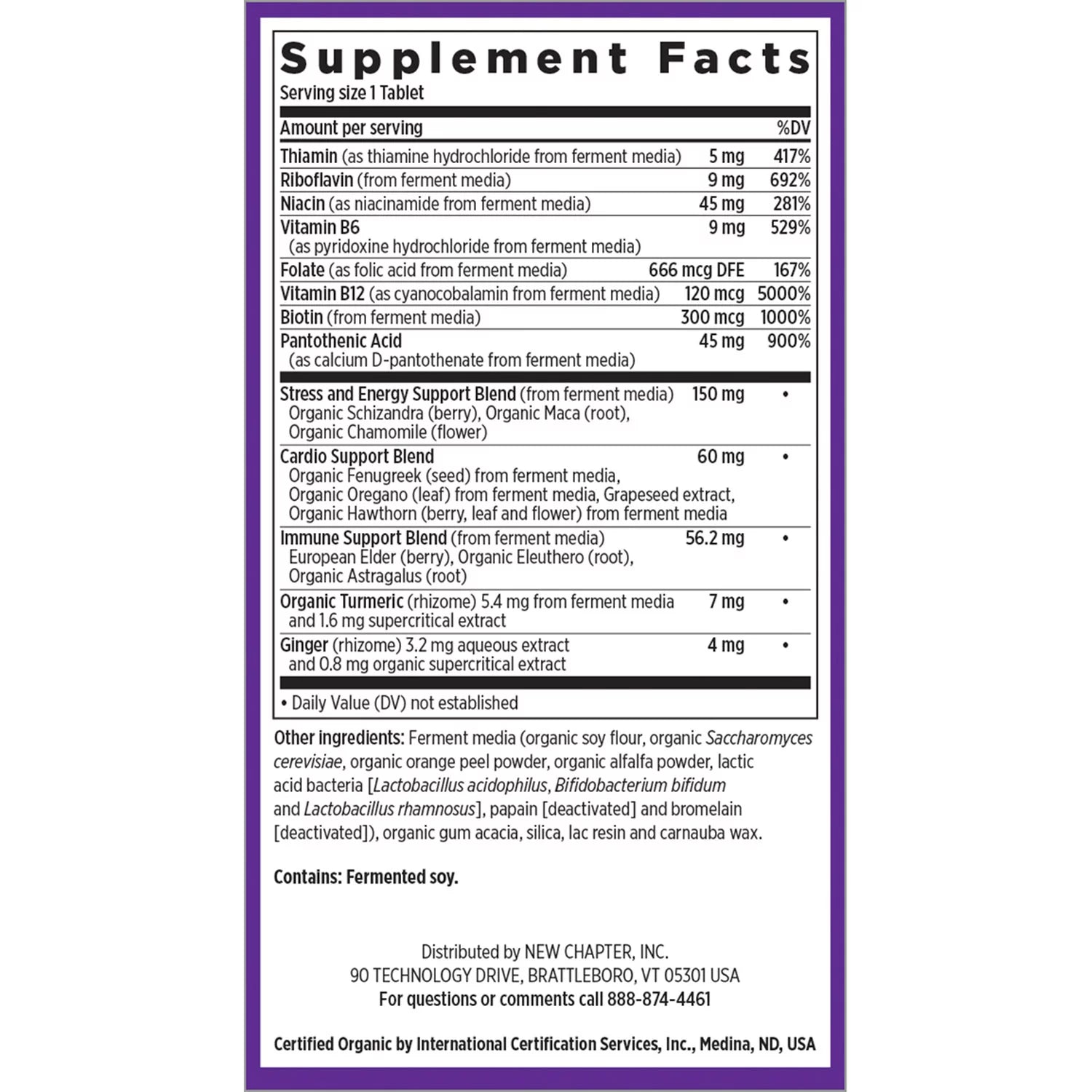 Fermented B Complex 30 count U9910