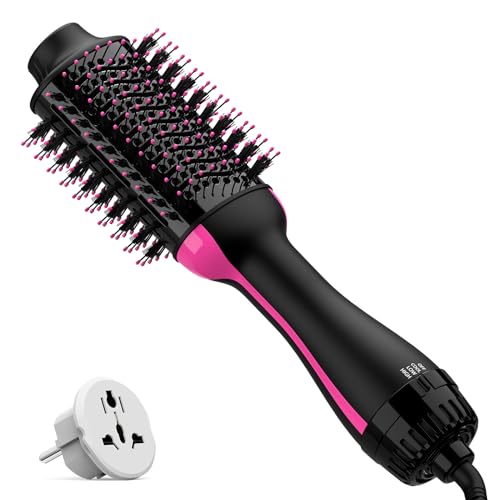 4 in 1 Hair Dryer Brush with Anti-Frizz Ceramic Titanium Barrel and Negative Ion L873621