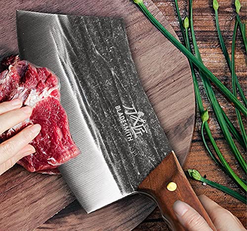 6.3'' Stainless Steel Meat Cleaver with Pear Wood Handle H57831