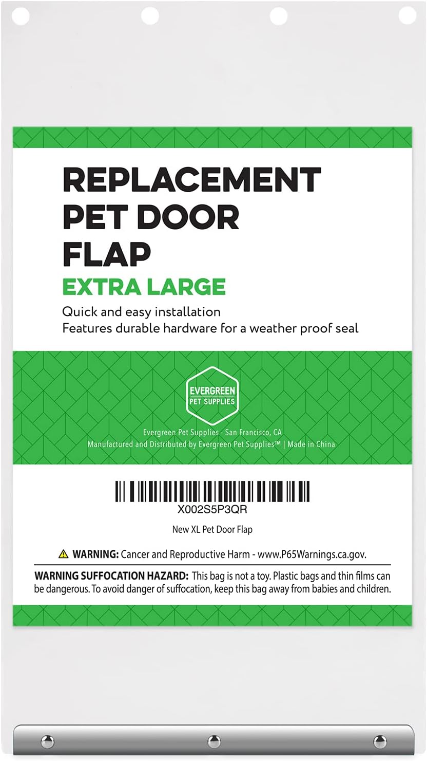Weatherproof XL Replacement Dog Door Flap (9.75 x 17 in) H909