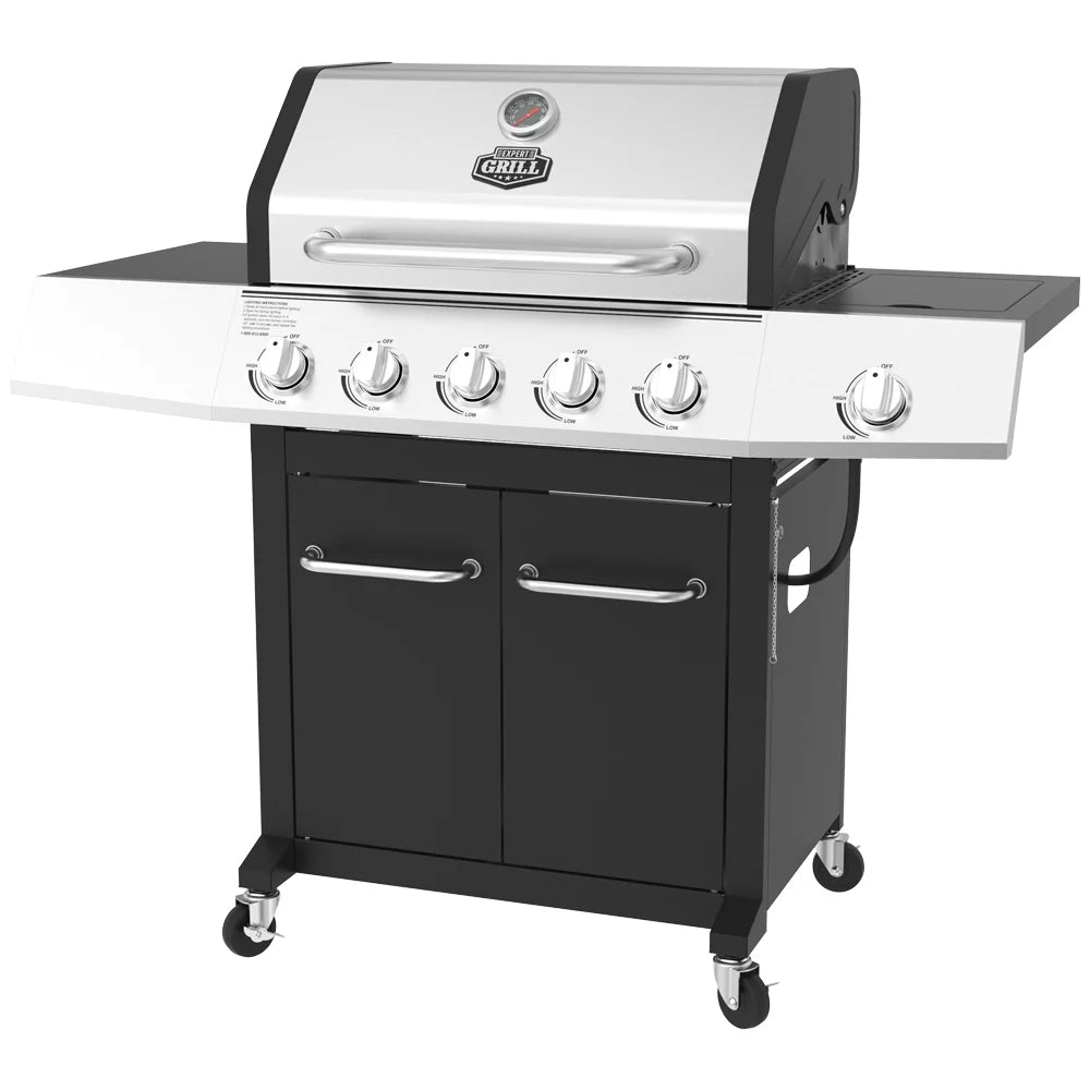 5-Burner Propane Gas Grill with Side Burner W997