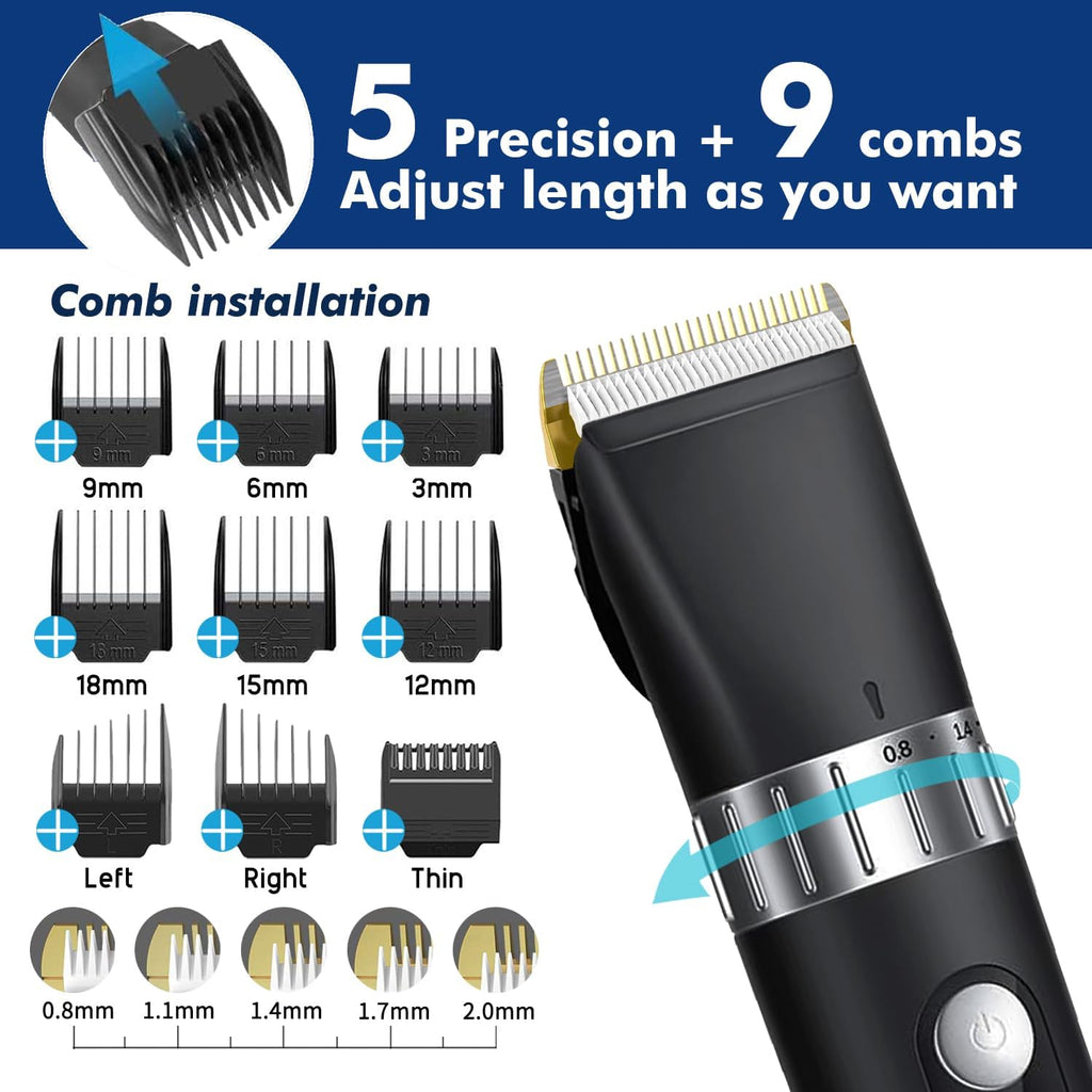 Cordless Hair Clippers with LED Display M413