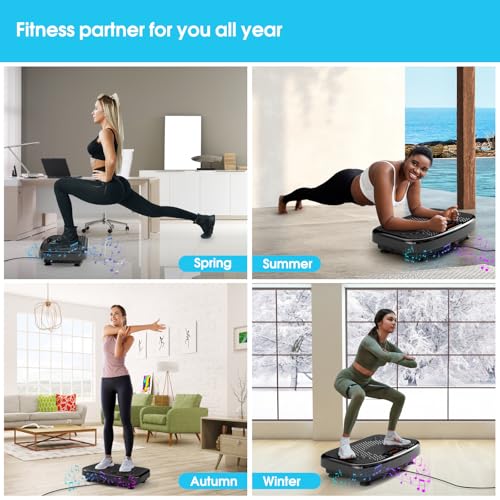 Whole Body Vibration Plate Exercise Machine with Resistance Bands R2999