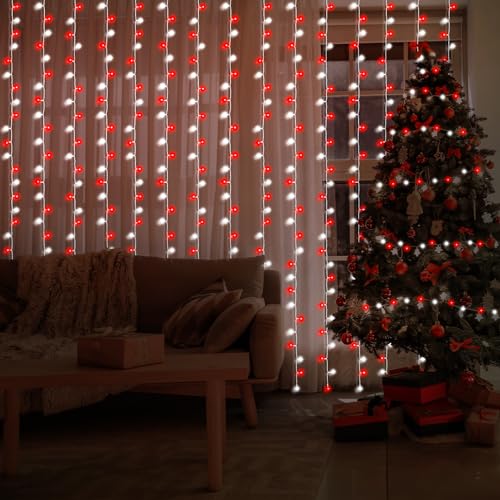 400 LED Curtain Fairy Lights 6.6Ft x 6.6Ft with Remote W14102