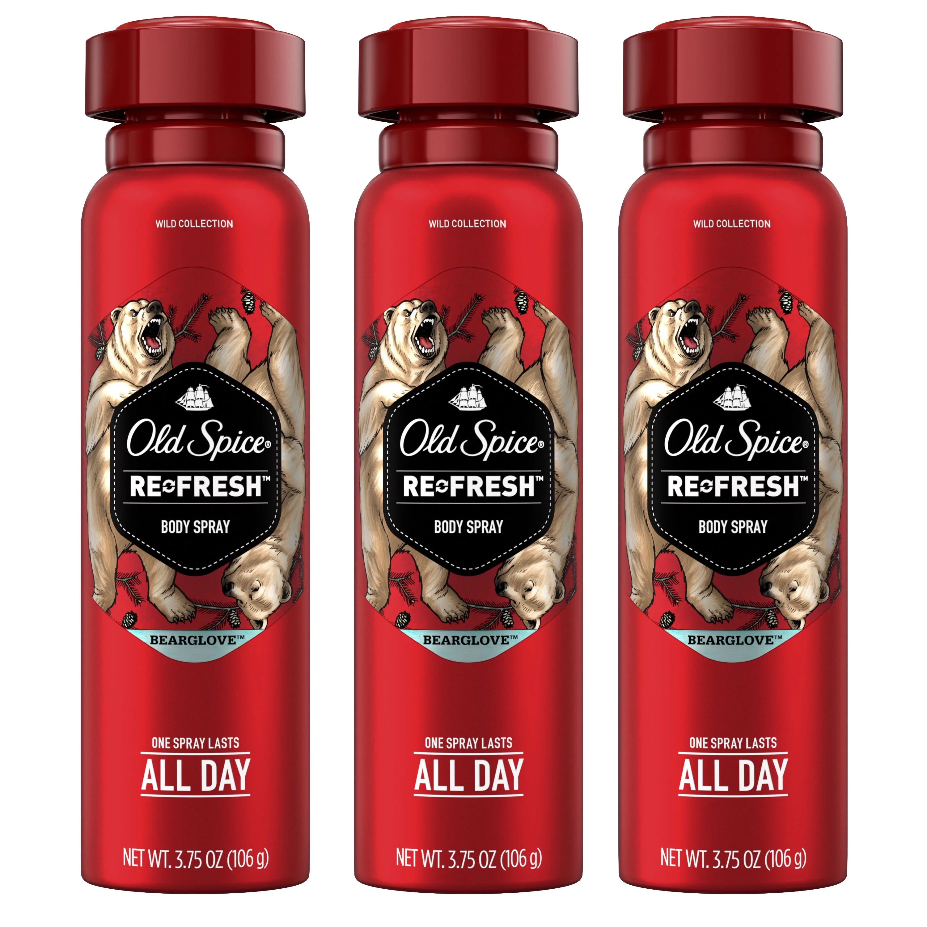 3.75 oz 3 Pack Body Spray R1063