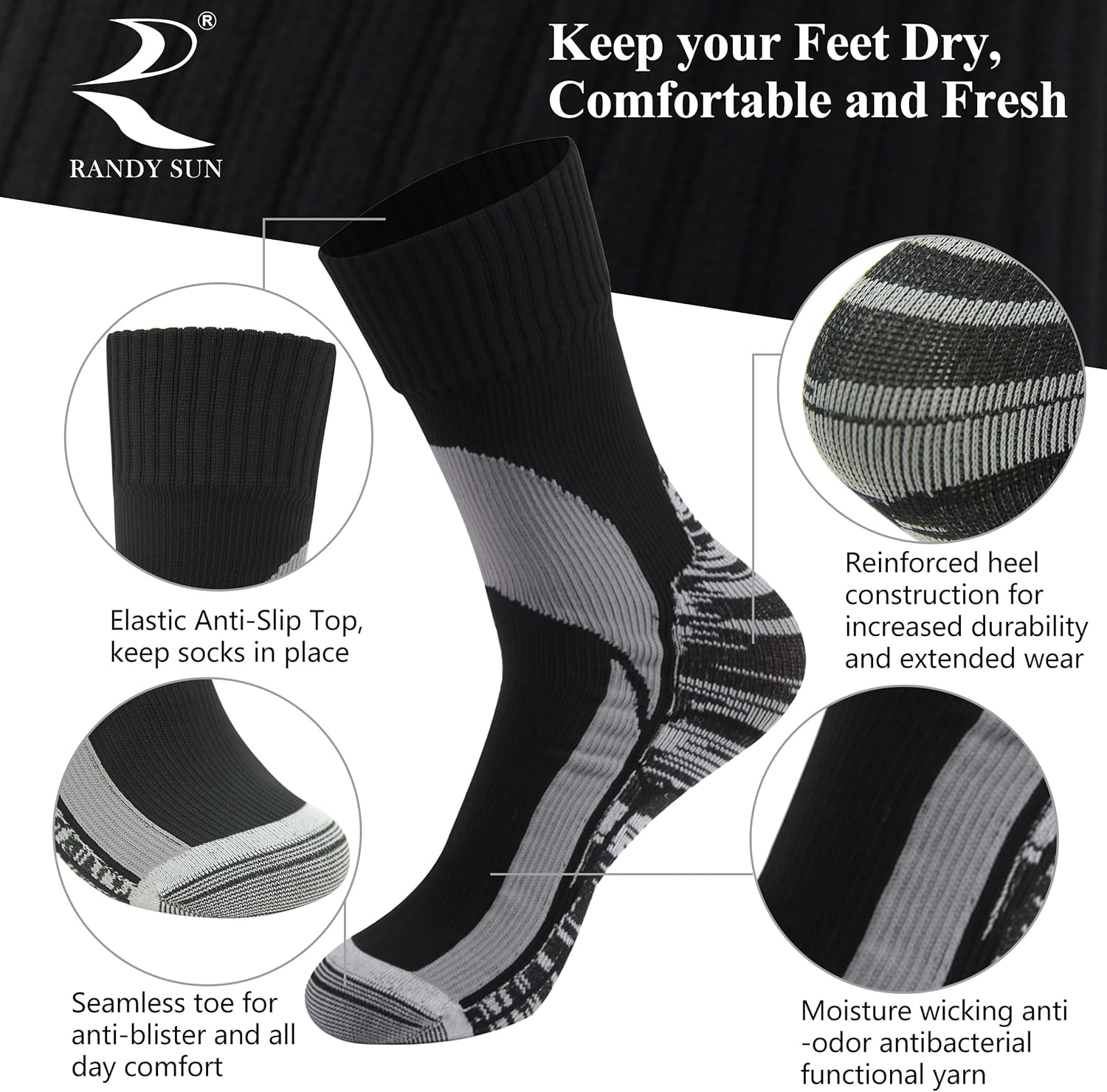 Waterproof Breathable Socks 1 Pair H595849