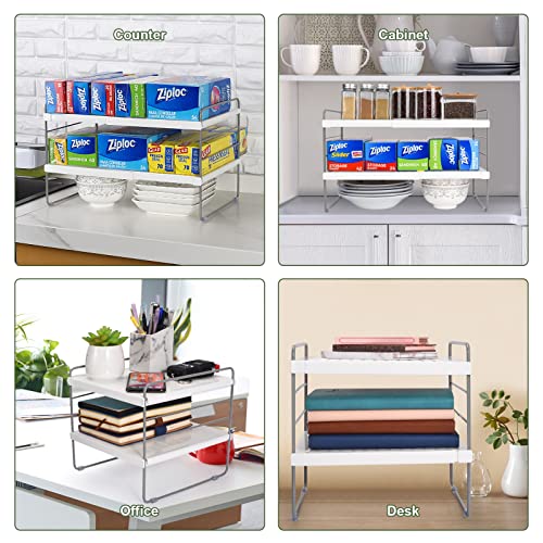 Expandable 3 Tier Kitchen Wrap Box Organizer Rack Q47928