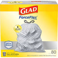 Tall Kitchen Drawstring Trash Bags 13 Gallon Grey Unscented 80 Count E924648
