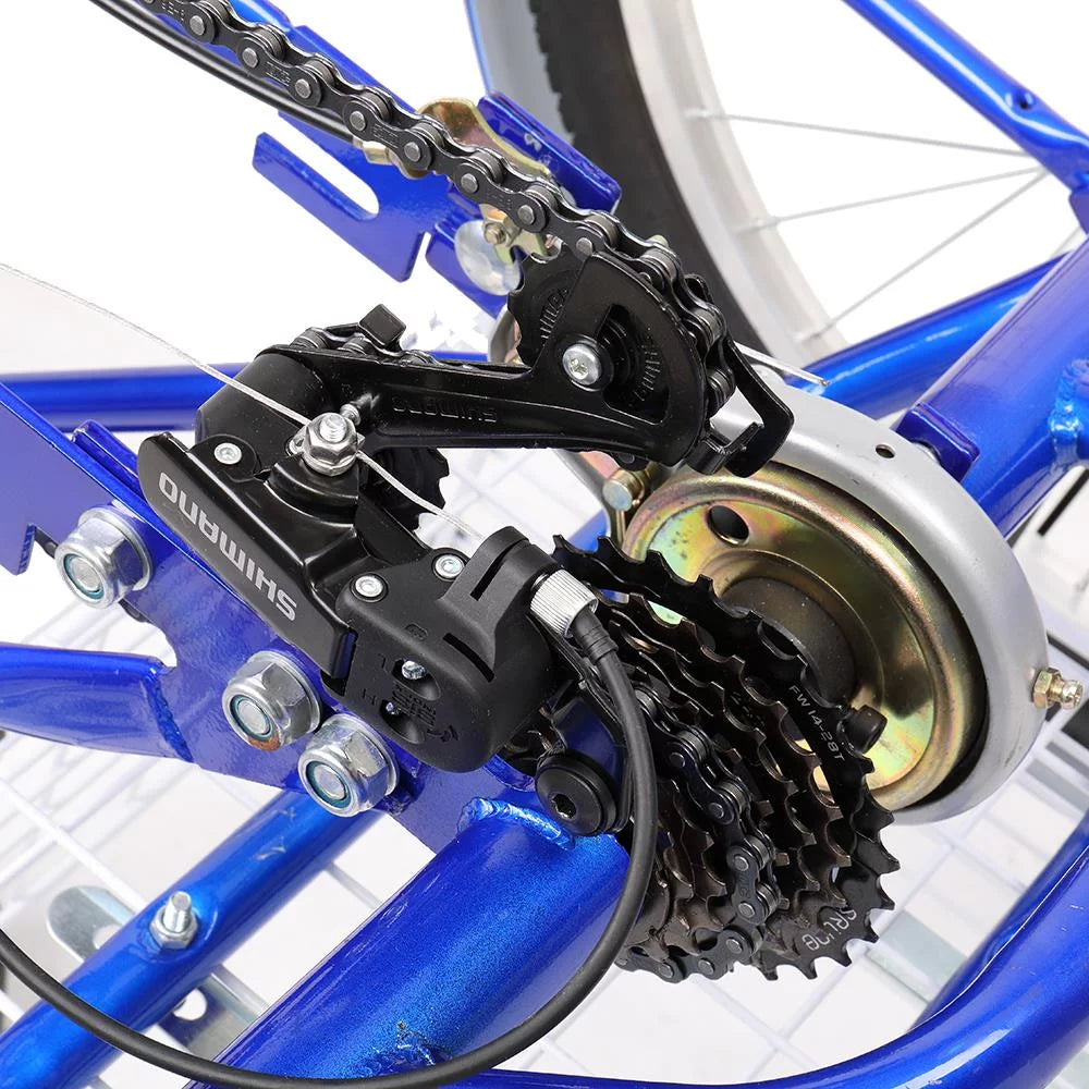 24" 3 Wheel 7 Speed Adult Tricycle P7599
