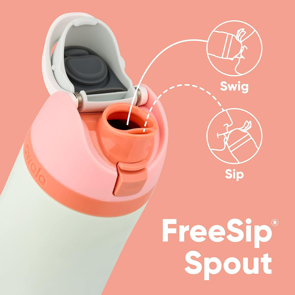 Insulated Stainless Steel Water Bottle with Straw and Silicone Boot, Grey S360