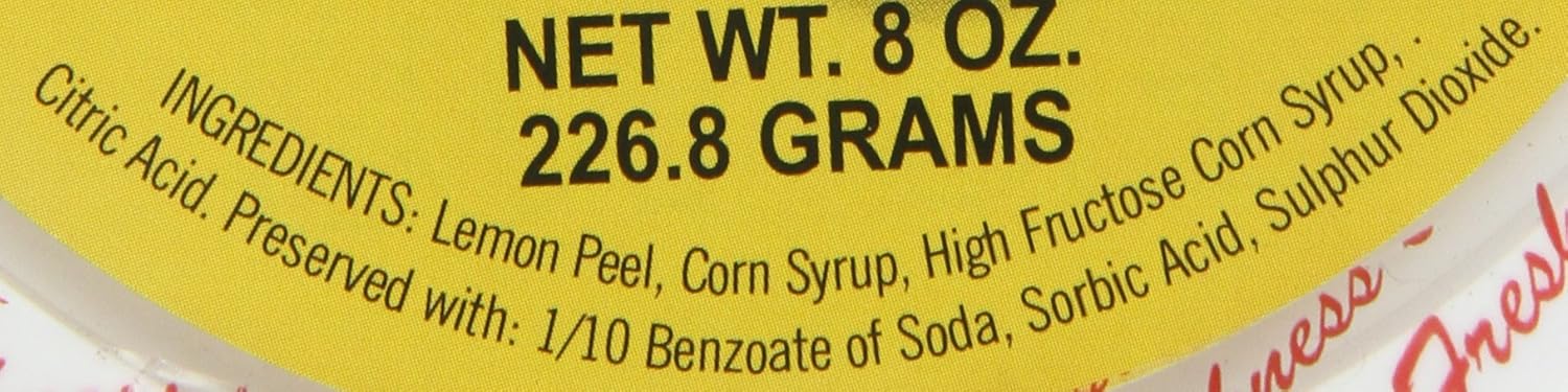 Diced Lemon Peel, 8 Ounce (Pack of 2) D432389