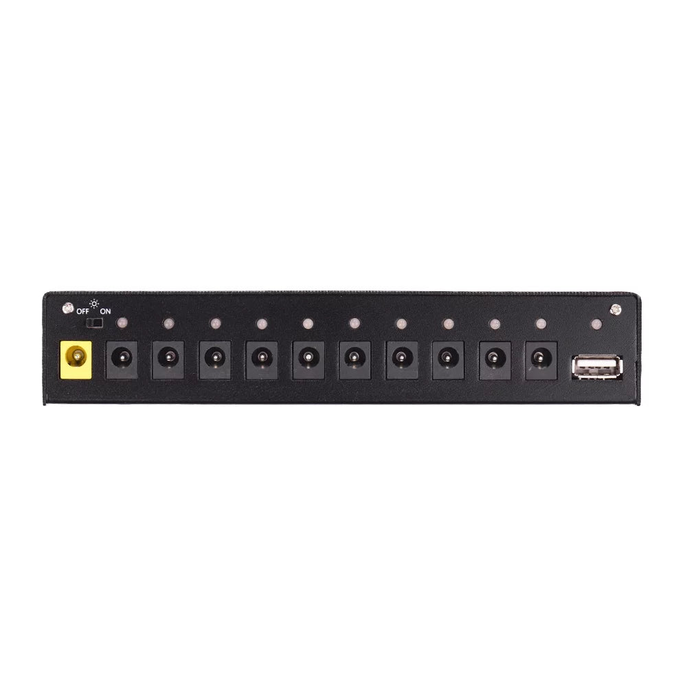 Compact Size Guitar Effect Power Supply Station 10 Isolated DC Outputs for 9V 18V Guitar Effects with 5V USB Output M608698