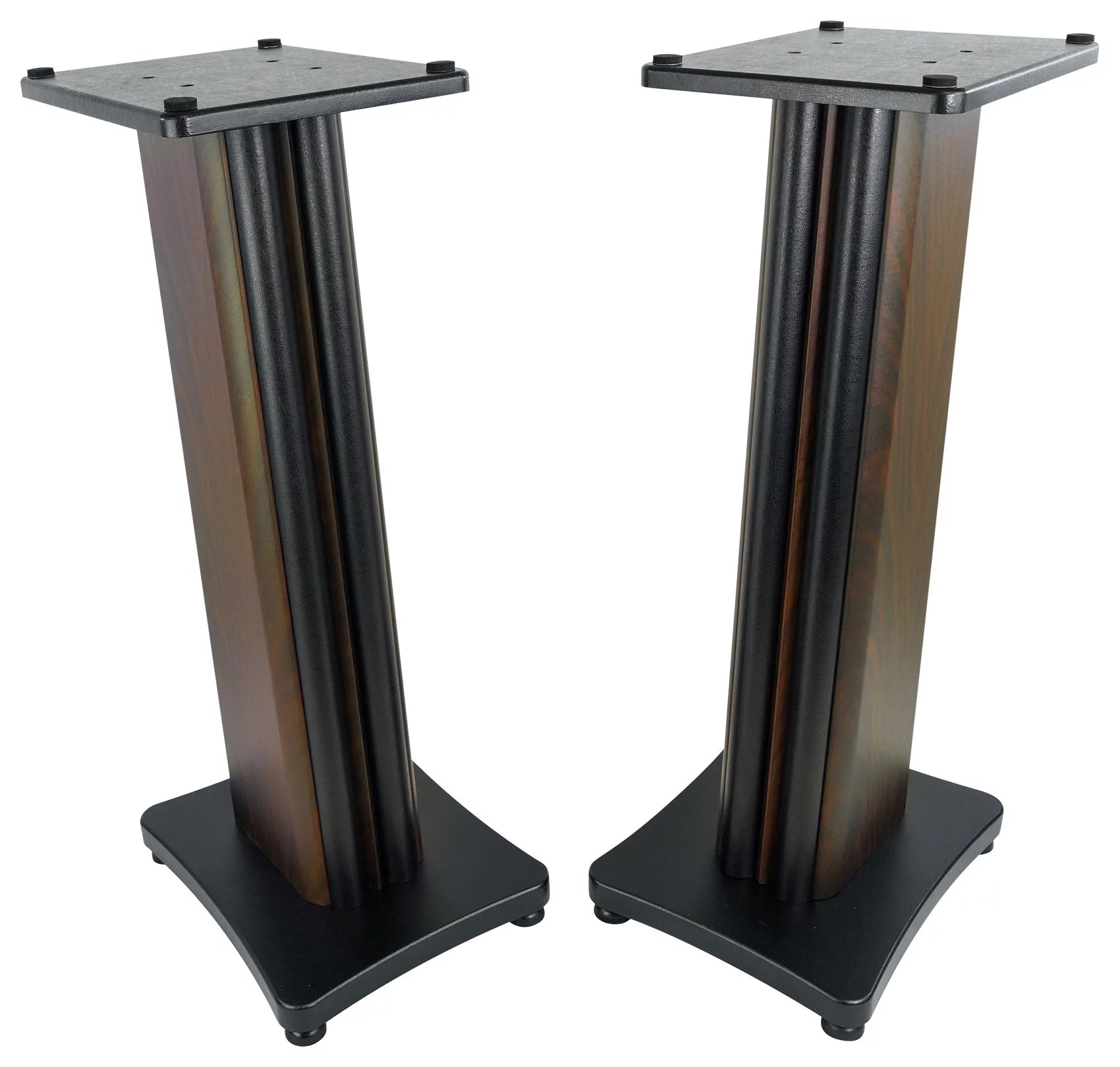 Dark Wood Grain 28" Speaker Stands E342418