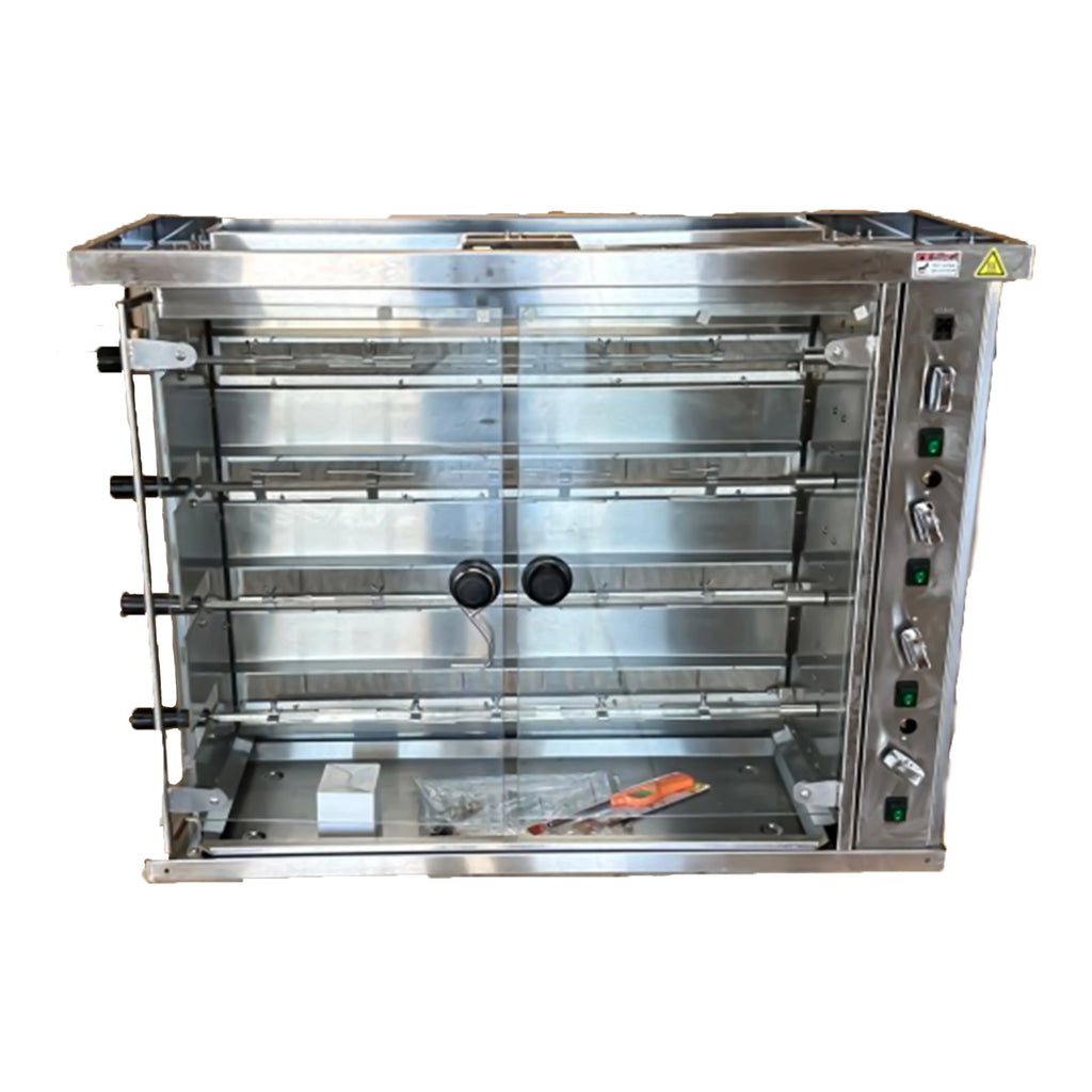 84,000BTU Natural Gas Rotisserie Oven Grill Roaster with Auto Rotating Skewers T833384