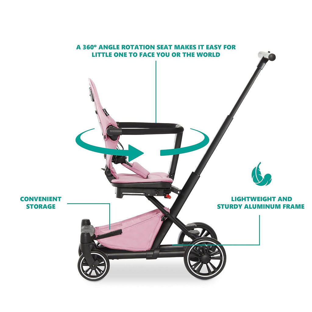 Pink Lightweight Baby Stroller with Compact Fold O71737