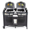 Light Gray Twin Bassinet & Playard with 2 Removable Portable Bassinets Y889754