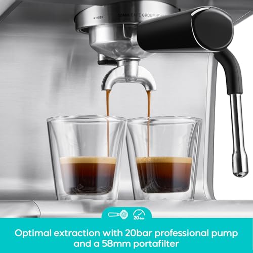 Espresso Machine with LCD Display and Milk Frother P69121