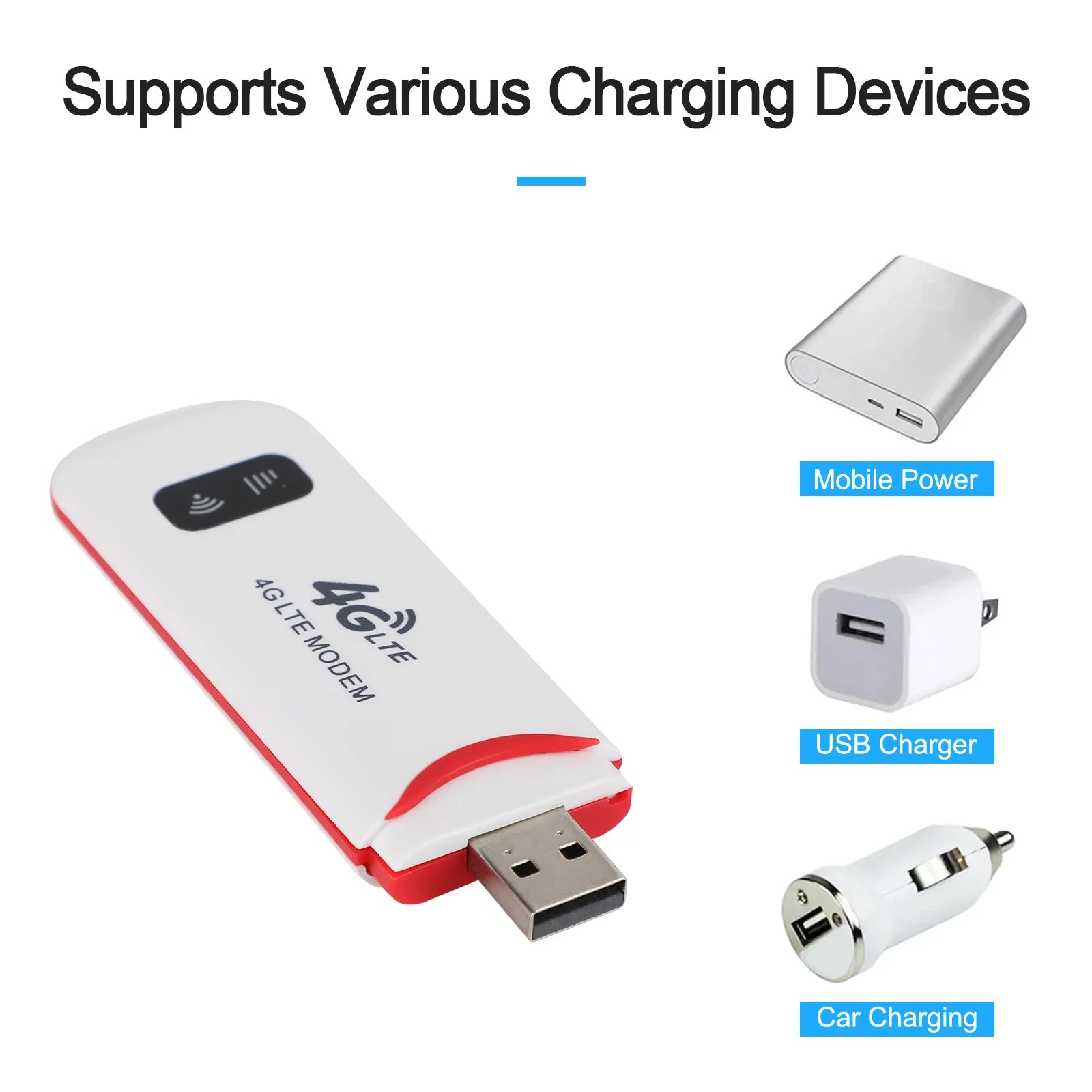 4G Unlocked Portable Hotspot Mini Wifi Router USB Modem 100Mbps LTE F499654