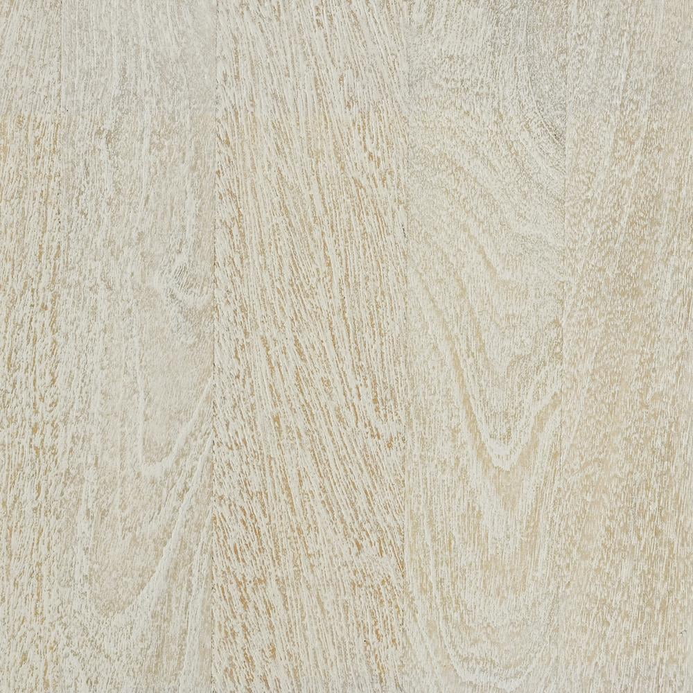 White Mango Wood Queen Bed D18289