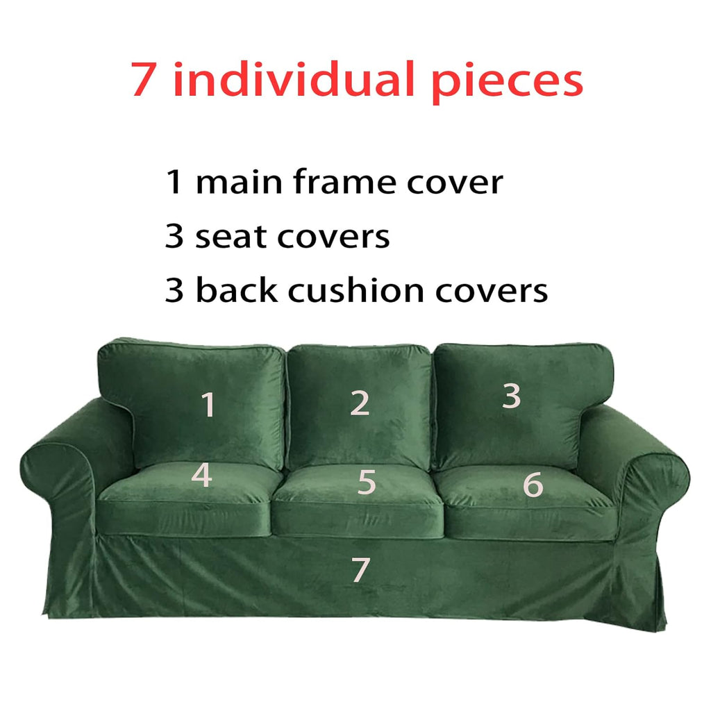 Polyester 3 Seat Sectional Sofa Cover W44467